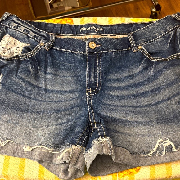 Amethyst Jeans Pants - Amethyst Jean Shorts